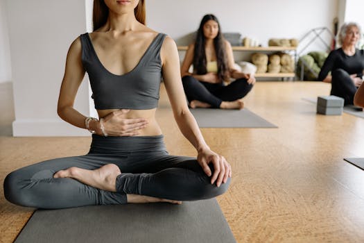 a group of people participating in a fitness class