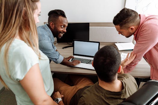 person enjoying a flexible work environment