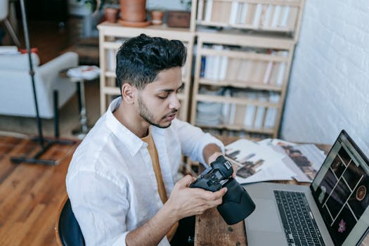 A photographer reviewing local competitors’ pricing