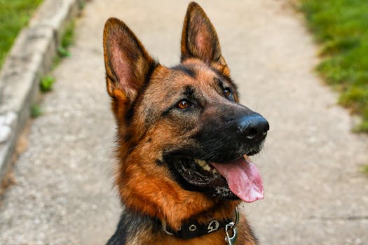 happy dog walker in the park