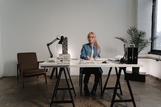 graphic designer working on a laptop