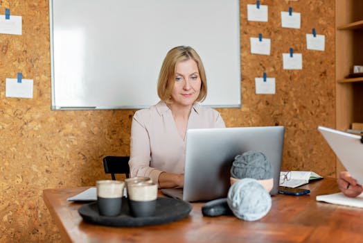 entrepreneur working on crafts