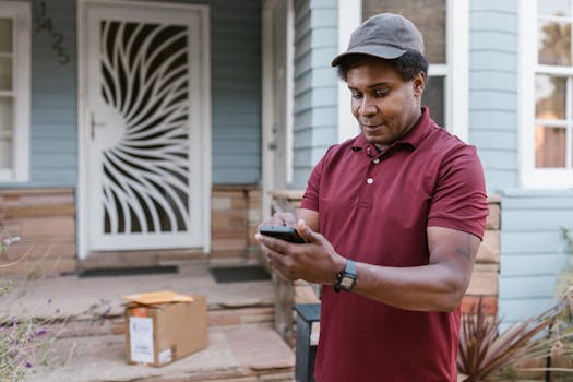 person checking payments on a phone